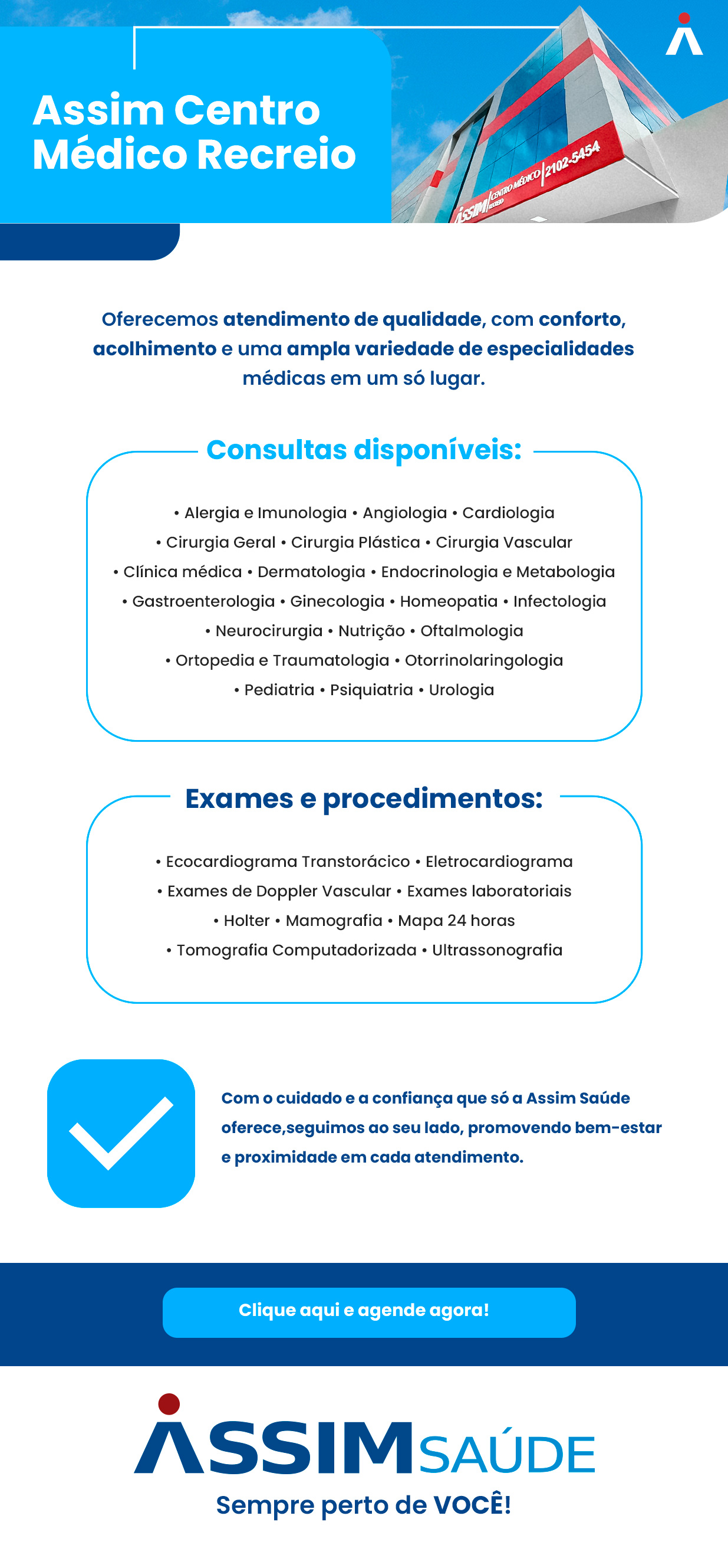 Assim Centro M�dico Recreio - Clique e agenda agora.